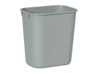 Rechthoekige Afvalbak 13 Liter Grijs - 1