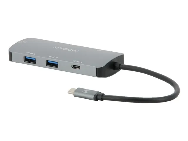 Mobilis 001382 laptop dock & poortreplicator Bedraad USB 3.2 Gen 1