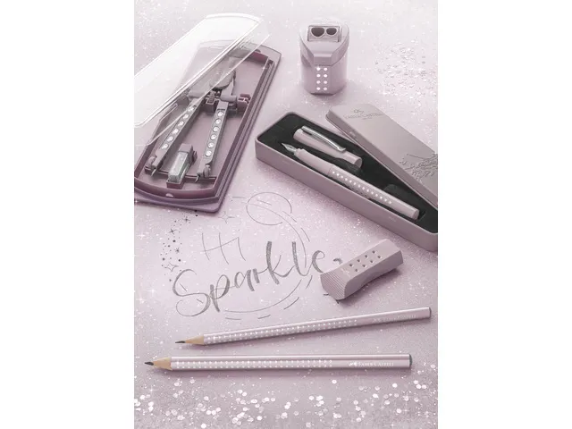 Gum Faber-Castell RollOn Sparkle display 20 stuks assorti kleur: rose,