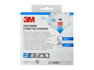 Stofmasker 3M voor schuren 8822 FFP2 met ventiel 5 stuks - 2
