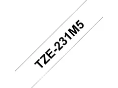 Brother TZE-231M5, Zwart op wit, Zwart, Wit, China, 5 jaar, Brother, 1