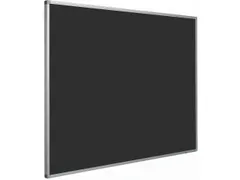 Prikbord Bulletin Zwart 90x120cm Softline Profiel 16mm