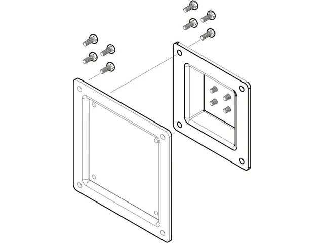 Vesa Plate 100 X 100 Mm Black
