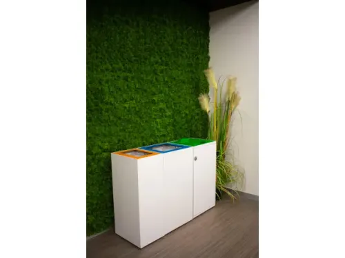 V-Part Top met klepdeksel voor Modulaire Afvalbak 85 en 90 L Groen