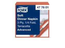 Tork 477601 Soft Dinnerservet Advanced Terracotta 39x39cm