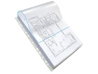 Showtas Oxford A4 PP 200µ glashelder met sluitklep 10 stuks - 2