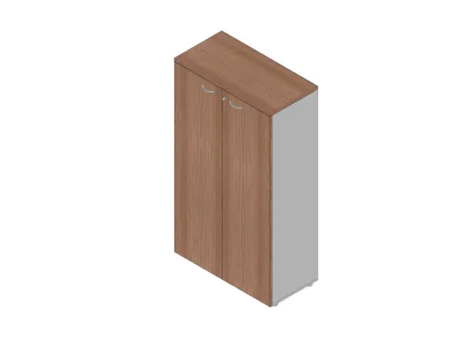Kantoorkast,3Xhouten Vloer,4Ordnerhoogte,Romp Aluminium