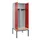 PBM-locker met bank,HxBxD 2120x800x815mm,2vak,vak B 400mm