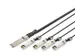 40G QSFP+ naar 4XSFP+ Direct Attach-kabel 3m