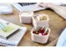 Boîte à lunch Sigma Home pour emporter, lot de 3, rose - 9,3 x 9,3 x