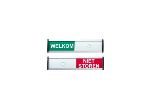 Infobord welkom/niet storen 125x30mm