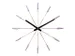Wandklok NeXtime Plug Inn 58cm lavendel RVS