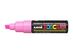 Verfstift Posca PC8K Brede punt 8mm schuin fluor roze