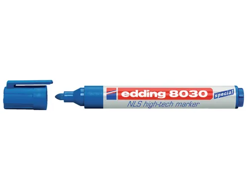 Viltstift edding 8030 NLS High-Tech marker 1.5-3mm blauw