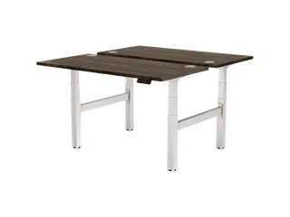 Cambio Zit-Sta bureau duo bench frame Zilver - 4