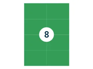 Gekleurde Etiketten 105x74mm Groen 42520 1000 Vel - 4