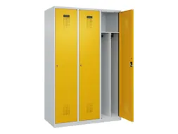 locker voor scheiding van kleding,HxBxD 1850x1200x500mm,3vak