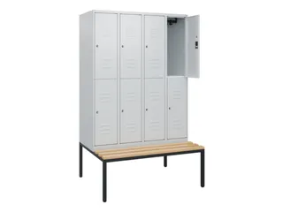 Dubbeldekse dekenkist,HxBxD 1950x1200x815mm,4x2vak.,vak B 300mm - 2