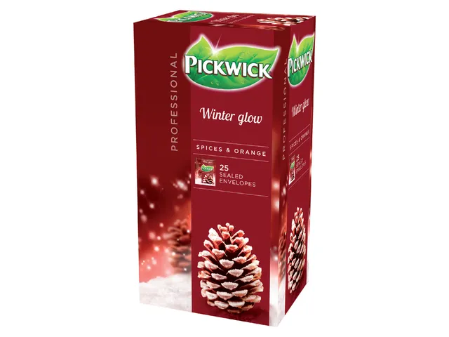Zwarte Thee Pickwick winter glow 25x2 gr met envelop