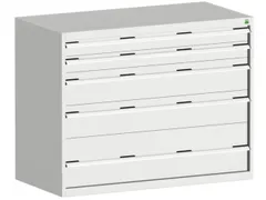 ladekast 1000x1300x750mm 5laden zware lasten RAL7035 front RAL7035