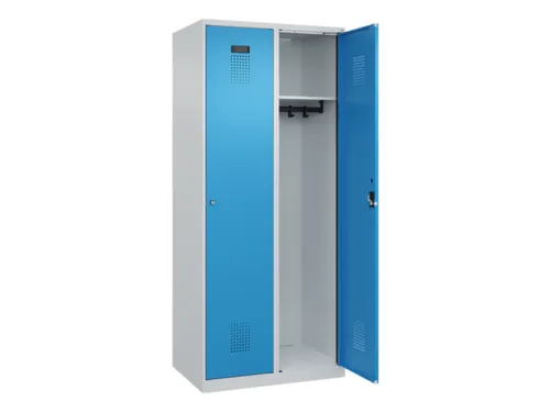 locker,HxBxD 1850x800x500mm,2vak,vak B 400mm,cil.-slot,staand op vloer