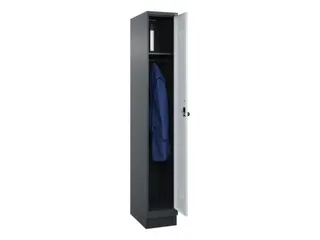 locker,HxBxD 1950x300x500mm,1vak,vak B 300mm,draaigrendel,sokkel - 1