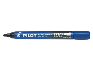 Pilot Permanent Marker 100 Rond Fijne punt Blauw - 1