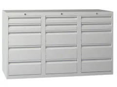 Ladenkast 900x1500x500mm 6+9 Laden Gewoon Uitschuifbaar Rolgeleiding