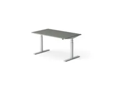 Elektrisch ihv bureau,HxBxD 650-1310x1400x800mm,blad donkergrijs