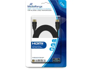 MEDIARANGE HDMI kabel 5m MRCS158 zwart - 1