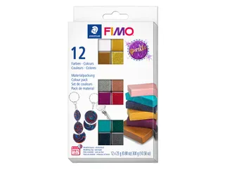 Klei Fimo effect colour pak à 12 sparkelende kleuren - 2