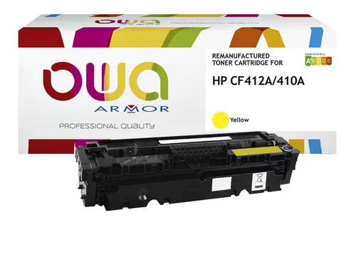 Tonercartridge OWA alternatief tbv HP CF412A geel
