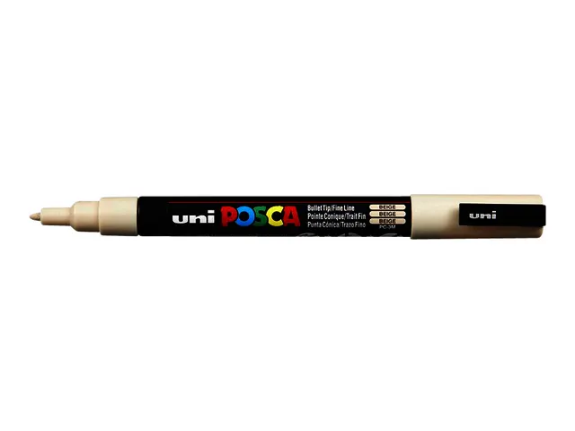 Verfstift Posca PC3M Fijne punt 0,9-1,3mm Beige