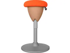 Ergonomische Zit-Sta Kruk Oranje