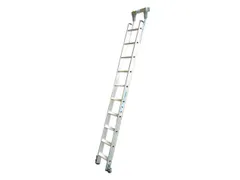 verrijdbare stellingladder,balk L 2,7m,v. H tot 2,83m,10,treden