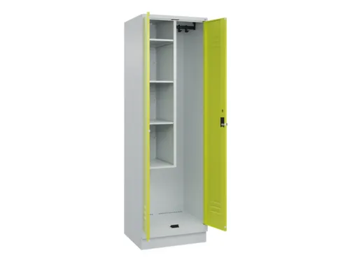 schoonmaakkast,HxBxD 1950x600x500mm,links 4vakken