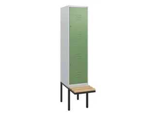 Dubbeldekse dekenkist,HxBxD 1950x400x815mm,1x2vak.,vak B 400mm - 1