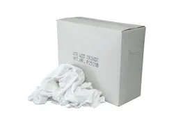Poetslappen WTR P25210 witte tricot met gekleurd randje 10kg