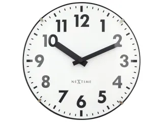 Tafelklok Nextime Duomo Mini 20 cm wit gebolde glazen lens - 2