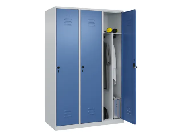 locker voor scheiding van kleding,HxBxD 1850x1200x500mm,3vak