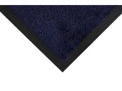 schoonloopmat,HxLxB 9x850x600mm,moeilijk ontvlambaar,nylon,zwart/blauw