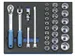 2005 CT2-D 19 Dopsleutelassortiment 1/2 inch in controlegereedschapmod