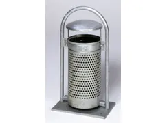 Afvalbak Met Beugel 65 Liter Plaatstaal Verzinkt