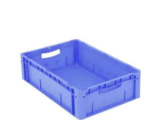 Euronorm Stapelkrat Pp 170x600x400mm Wand/bodem Gesloten Blauw 34l - 2