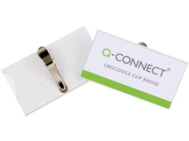 Badge Met Krokodillenklem Incl Blanco Insteekkaart 75x40mm 25 Stuks
