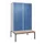PBM-locker met bank,HxBxD 2120x1200x815mm,4vak,vak B 300mm,cil.-slot