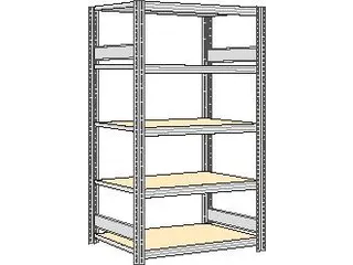 magazijnstelling,grondveld,HxBxD 2000x1341x600mm,vakl. 250kg - 1
