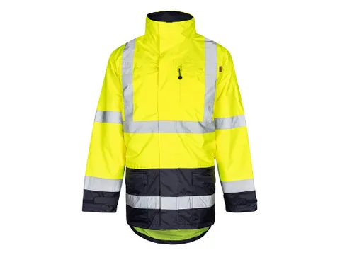 OXXA Alberto 0980 parka maat S fluorgeel marineblauw