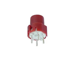 Drukschakelaar Met Ronde Knop 9.0mm Rood - 1