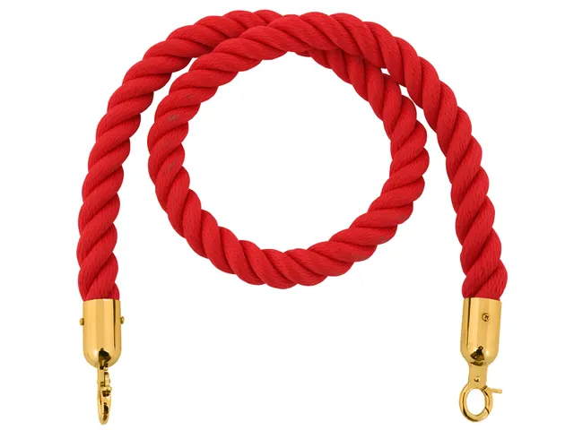 Koord Van Henneptouw Rood Messing 1.5 Meter